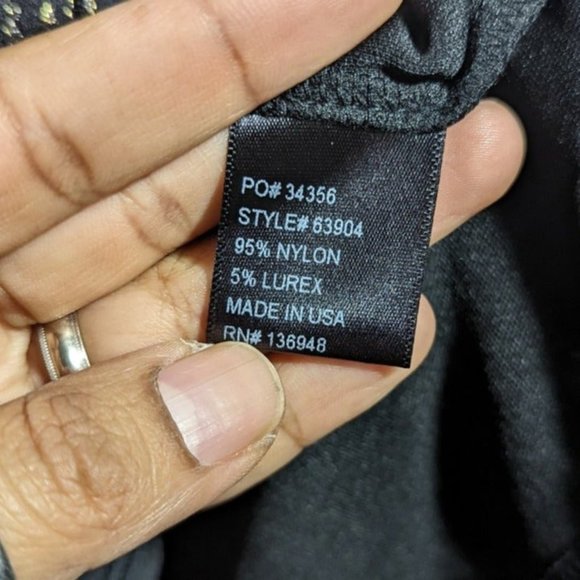 After Party By Nasty Gal Metallic Pon de Floral Mini Dress Women's Size L - Picture 4 of 5